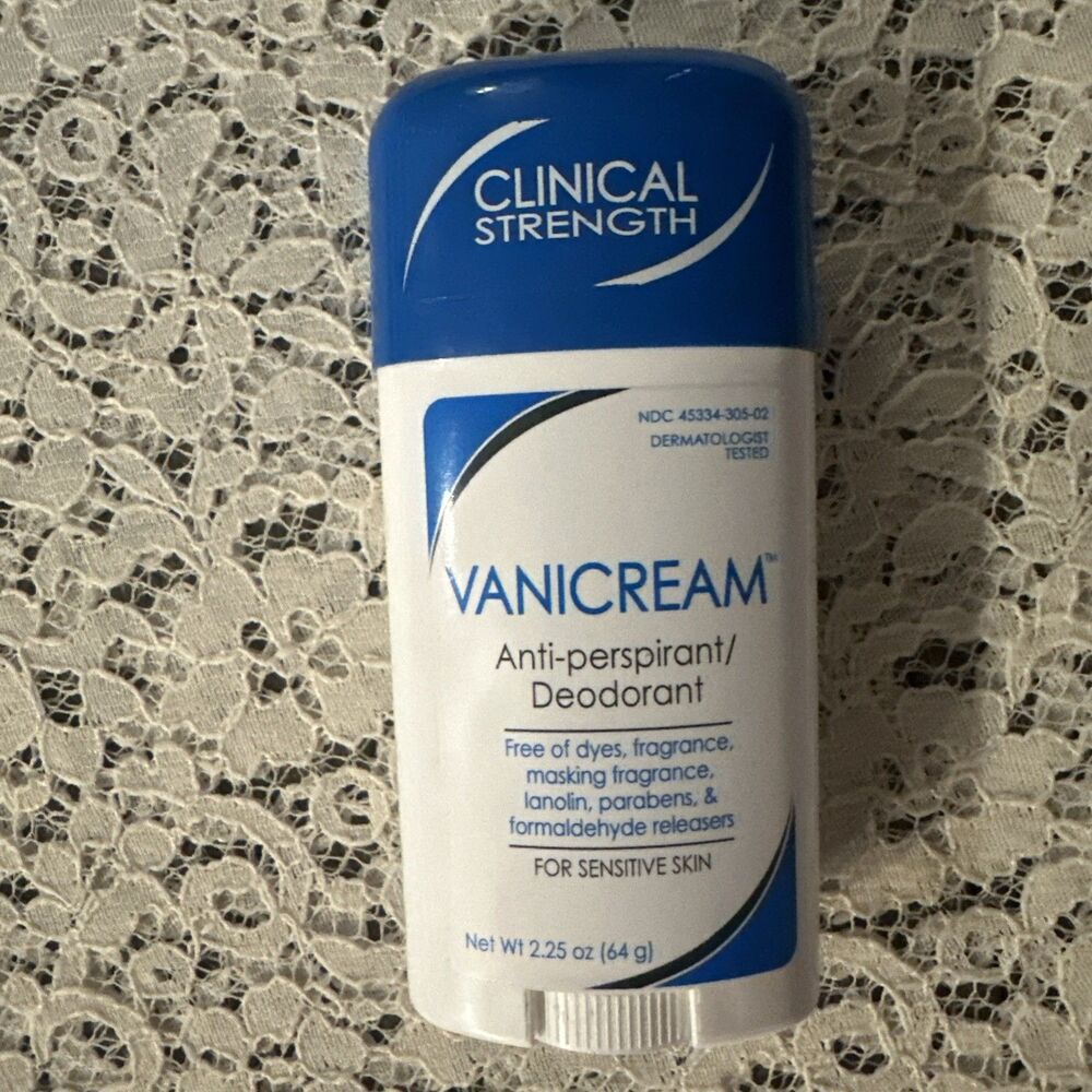 Vanicream Anti-Perspirant/Deodorant for Sensitive Skin 2.25oz Exp 12/2026
